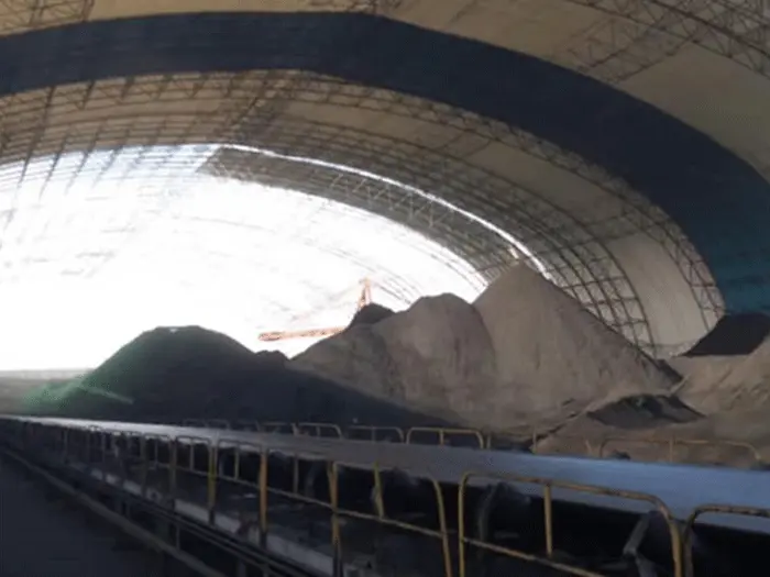 延安煤棚料仓网架